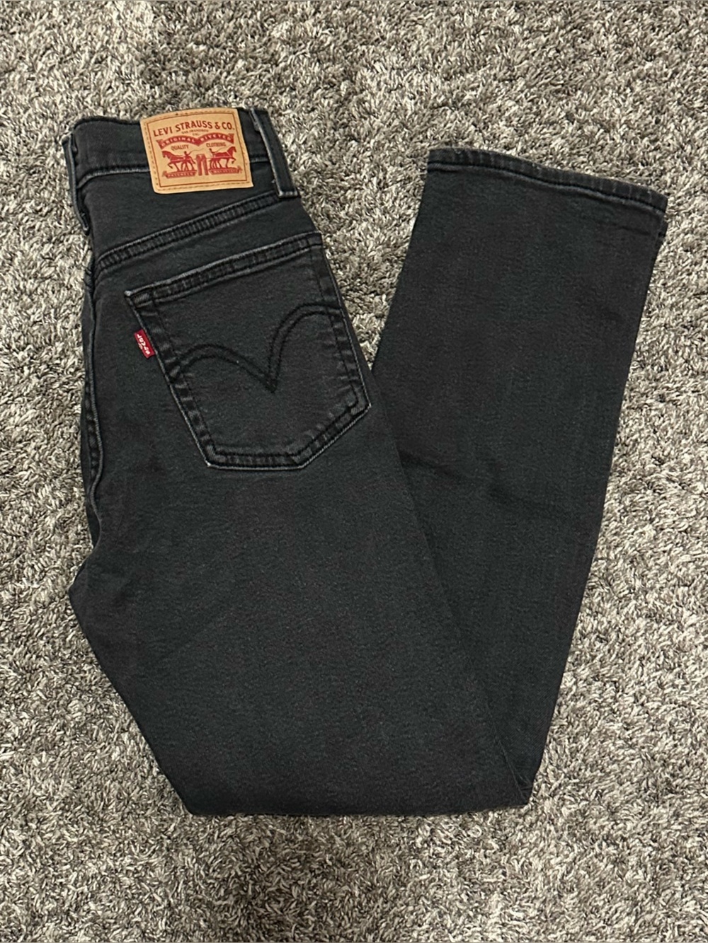 Levi's Black Straight Leg Jeans - Picture 11 of 11